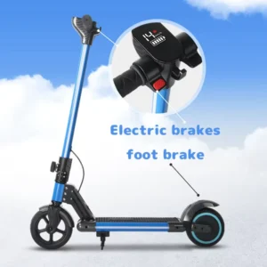 130W 6.5 Inch Mini Foldable Electronic Aluminum Alloy 2 Wheel Kids Electric Scooter with 5 to 8km Range