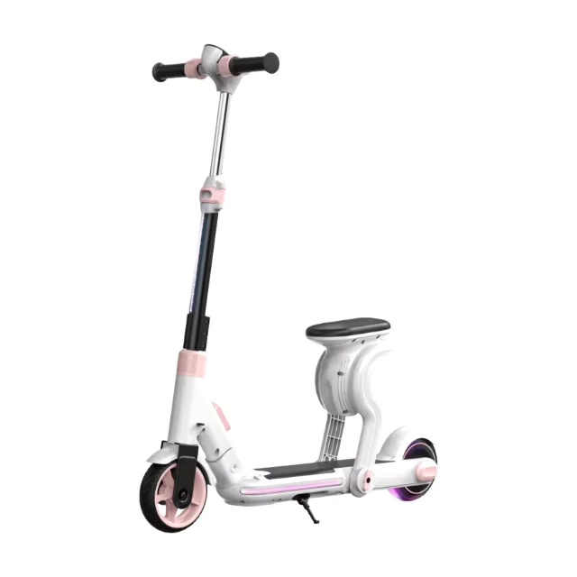 130W Foldable Kids Electric Scooter with Front Suspension Two Wheel Design LED Lights Portable & Lightweight