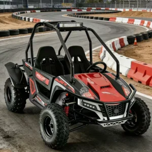 180CC 4-Stroke Gas-Powered Drift Tricycle 65km/h Off-Road Buggy Go Fuel Kart Cars Recreational Racing Enhanced Safety Comfort