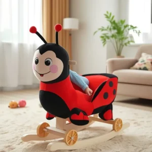 1Lovely Plush Bee Rocking Animal Horse Stuffed With pp Cotton Baby Walker Toy Rocking Chair