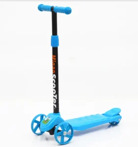 2 12 Years Old Three Sensor Gift for Kids Outdoor Use High Carbon Steel Folding Flash Wheel Kick Scooter Seat Height Adjustable