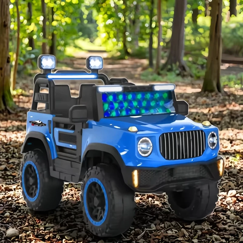 2 4 Years Kids Car Ride on ATV with Rechargeable 12V Battery and Remote Control Plastic Material Leather Seat EVA Wheels
