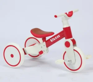 2 In 1 Kids Balance Bike with Push Handle Toddler Tricycle with Pedals Convertible Balance Bike for 2-6 Years Without Pedals