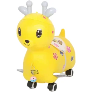 2 In1 Children’S Indoor Toy Slide Plastic Baby Kids Rocking Horse Toddler Ride Animal Rocking Horse