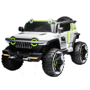 2-Seater 12V Kids Electric Ride-On Vehicle Plastic Four Wheel Drive Ride-On Cars Plastic PP Material