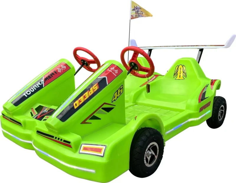2 Seater Coin operated Go Kart Indoor Outdoor Bumper Cars Parent child Entertainment Toy Cars for Home Shopping Mall