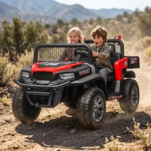 2 Seater Luxury Spring Suspension EVA Tires Parental Remote Control Kids UTV Ride on Car