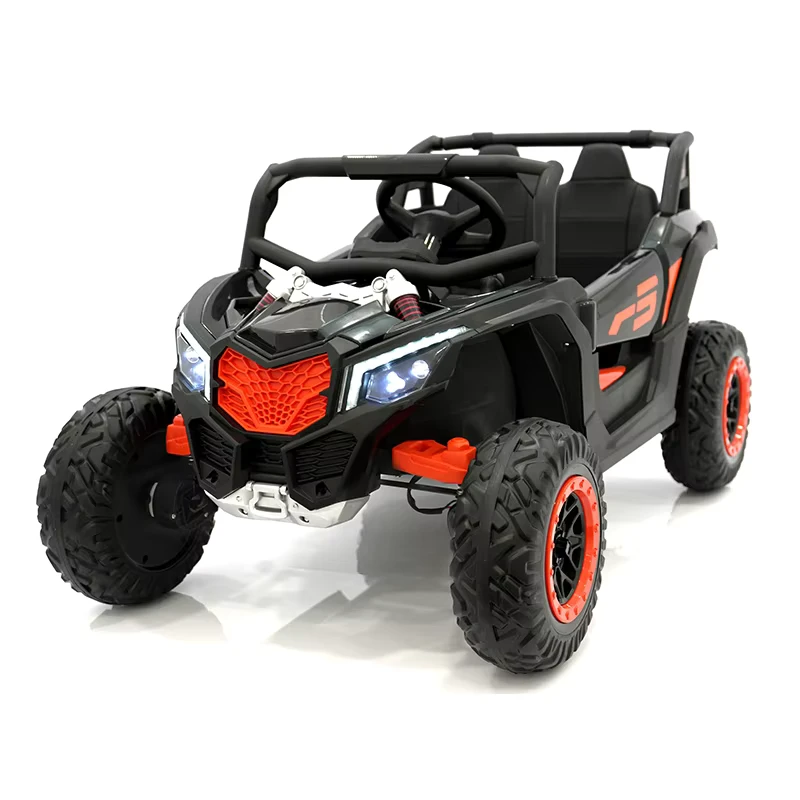 2 Seater Rechargeable Plastic Ride On Toy Car for Kids Open Door Design Battery Operated Music & Light Ages 2 4 & 5 7 Years