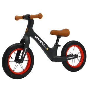 2 Wheels Kid Training Bike 12″ Balance Bike Kiddie First Bike with Nylon Fork for Training