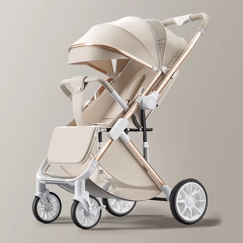 2 in 1 Baby Stroller Multifunctional Baby Pram High View Lightweight Stroller