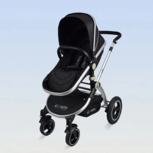 2 in 1 Baby Stroller with Durable Aluminum Tube 3 Stage Canopy & Large Shock Absorbing PU Wheels