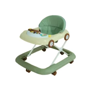 2 in 1 Baby Walker Easily Convertible Baby Walker Adjustable Three Position Height Settings Easy to Fold and Store with Toy