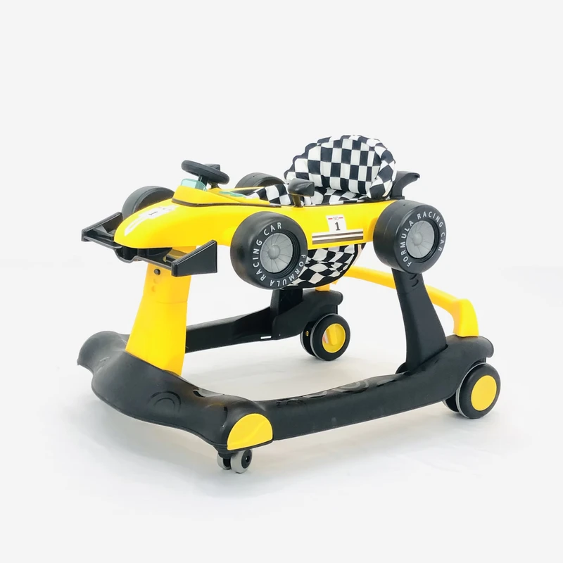 2 in 1 Foldable Activity Walker Adjustable Height Speed Music Lights Anti Rollover 15kg Load Capacity New Baby 6