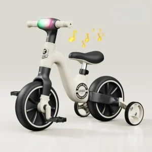 2 in 1 Kids Balance Bikes Convertible Tricycle with Adjustable Seat and Removable Pedal