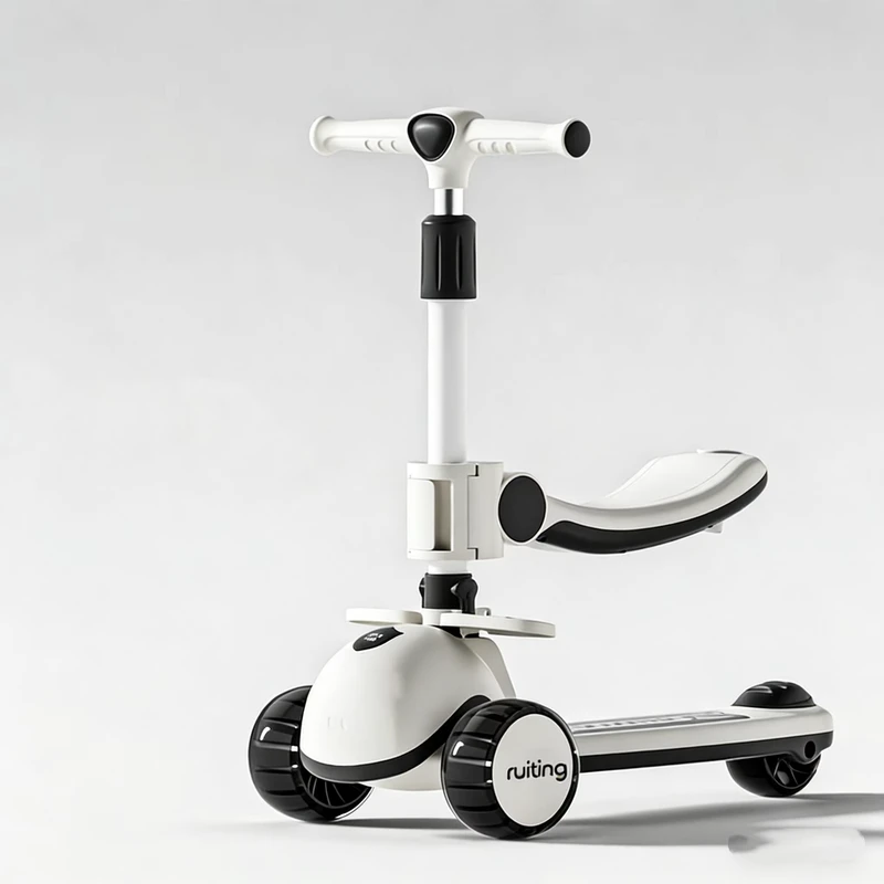 2 in 1 Kids' Balance Bikes & Kick Scooters with PU Wheels 3 Wheel Outdoor Toy for Baby & Infant