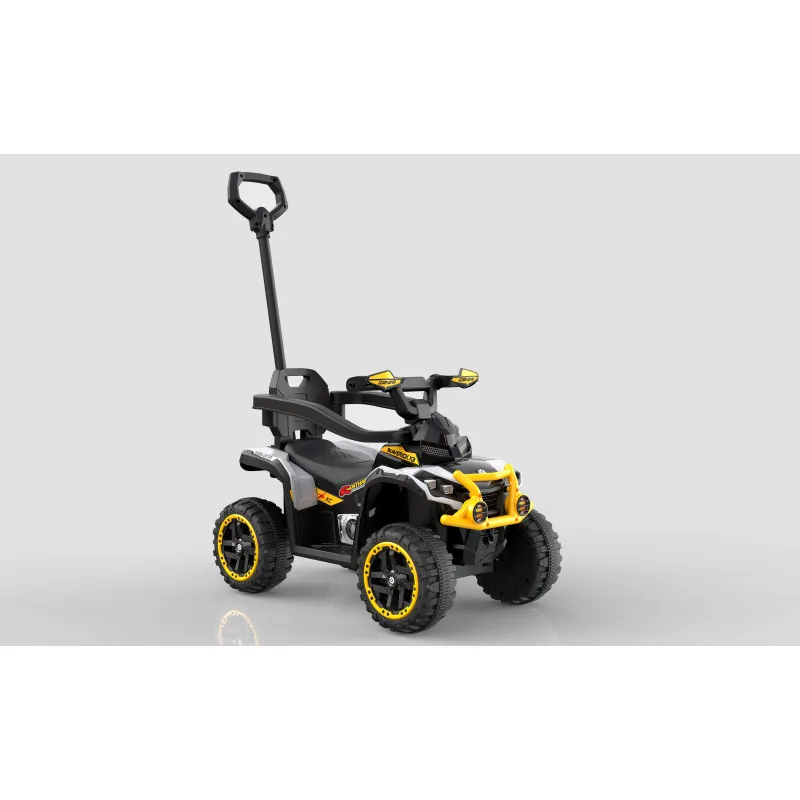 2-in-1 Kids Electric Ride-On ATV with Parent Push Handle Durable 4-Wheeler for Toddler Outdoor Play
