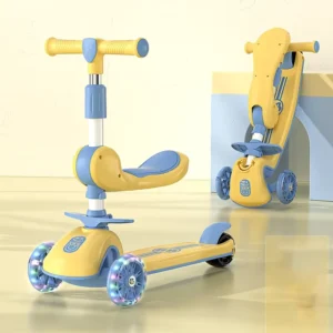 2 in 1 Kids Scooter with New Design Foldable Lightweight Three Wheel Scooter for Children
