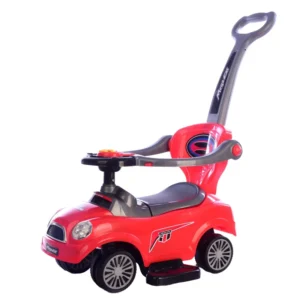 2 to 4 Years Baby Ride on Toy Car Stroller Plastic Foot Powered Big Kids Push Car with Push Handle