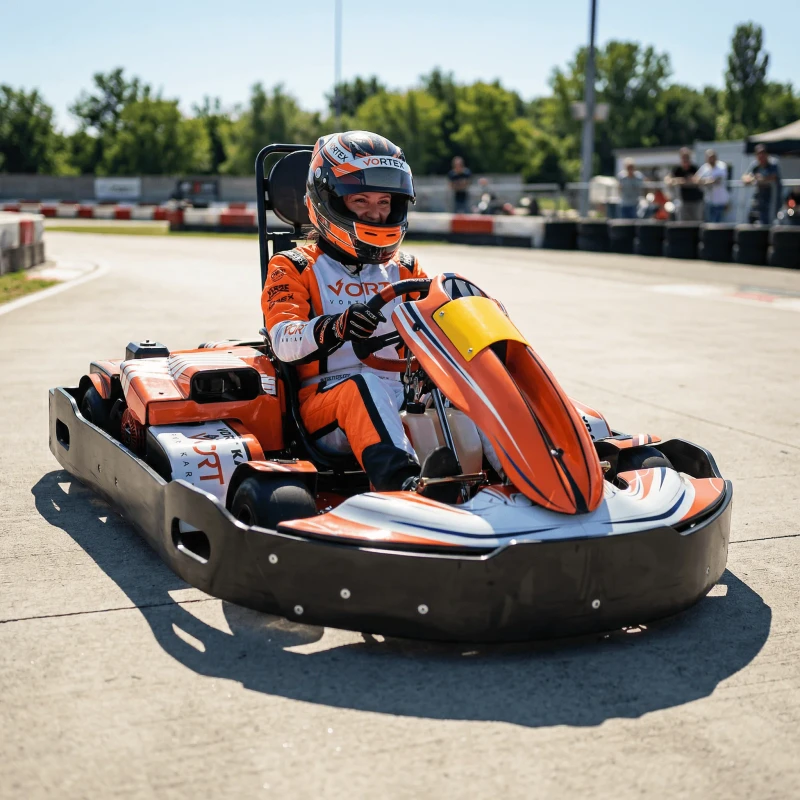 200cc Gasoline Go Kart Professional Adult Racing Kart Single Seater Gas Powered Kart for Personal Track