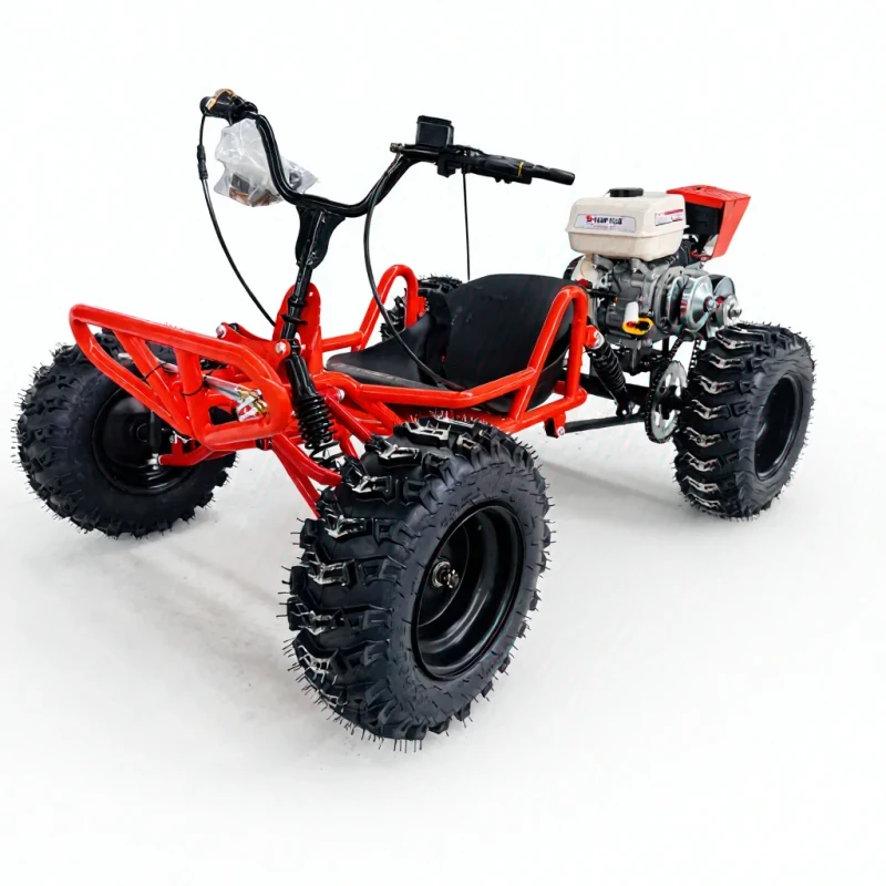 212CC 4 Stroke Pedal Go Kart All Terrain Off Road Fuel Powered Drifting Vehicle Adults & Children 85km h CVT Kart 10inch Wheel