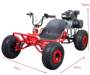 212cc 4 Stroke 8 Inch Off Road Racing Kart with Tires Chain Drive Gas Fuel RACINGatted Bar Mountain Go Kart Drift Racing
