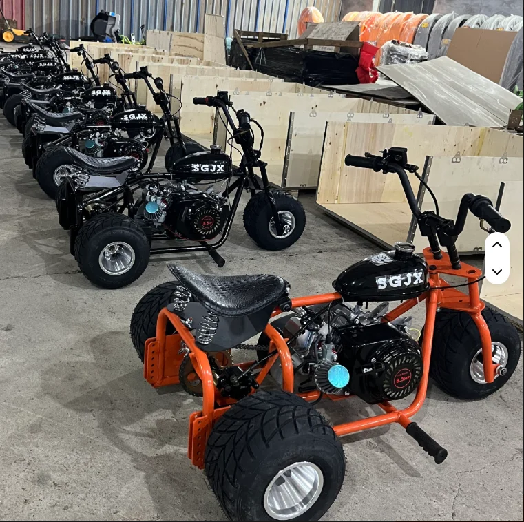 212cc 4 Stroke Drift Mini Bike Go Kart 5 Inch Tires Off Road Tricycle for Adults Max Speed 60km H Outdoor Racing Mountain Kart