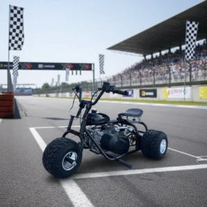 212cc 4 Stroke Gas Powered 5 Inch Tires Off Road Tricycle Go Kart for Children Adults 60km/h 50km Long Range Amusement Park Kart