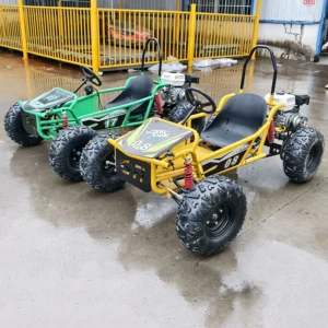 212cc Adjustable Seats with Reverse Gear and Front Lights Max Speed 70km/h Fuel Go Kart Drift Car