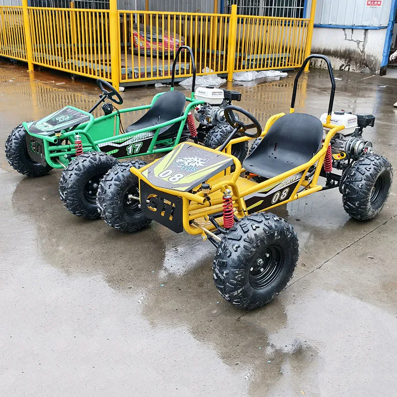212cc Adjustable Seats with Reverse Gear and Front Lights Max Speed 70km/h Fuel Go Kart Drift Car