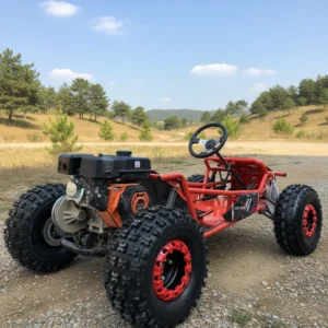 212cc Four Stroke Off Road Kart Top Speed 60 km/h Equipped with 10 Inch Tires Adult Outdoor Gas Powered Drift Go Kart