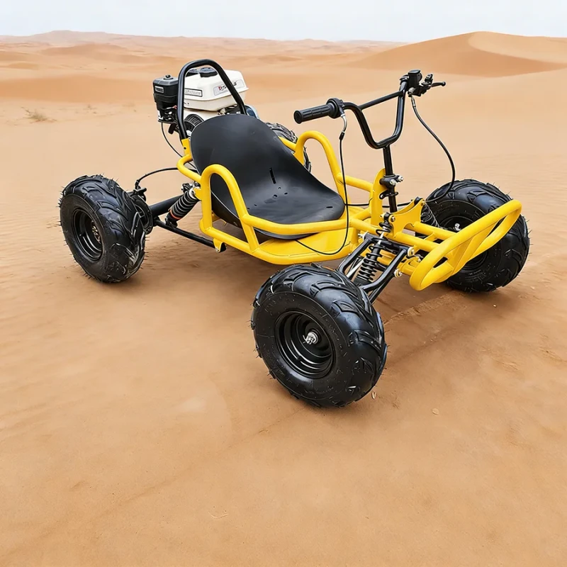 212cc Gas Off-Road Racing Car with 6inch Tires All-Terrain 8-Wheel UTV Beach Mountain Drift Adult Sand Dune Go Kart Accessories