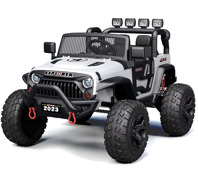 24V 2 to 4 Years Kids Unisex 4WD Battery Powered Off Road Ride On Truck Car Electric Vehicle Parent Remote Control 8 to 10km/h