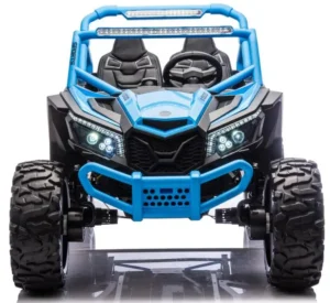 24V 4WD Electric Ride on Car for Kids 2 Seats 460W Quiet Motor with 2.4G Remote Control Air Rubber Wheels Leather Seat