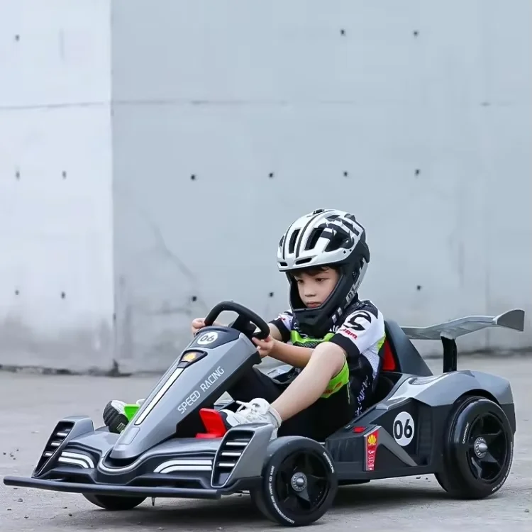 24V Battery Powered Electric Drift Go Kart for Kids 2 4 & 5 7 Years Fast Speed Ride On Toy Car Plastic Material
