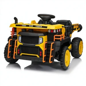 24V Battery Powered Plastic Truck Ride on Toy for Children Light Up Music Feature for Age Range 2 to 4 Years