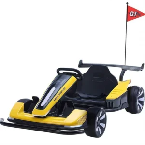 24V Dual Drive Big Motor Kids Electric Go karting Car Go Karts Adjustable Speed and Length Adults Can Ride Karts