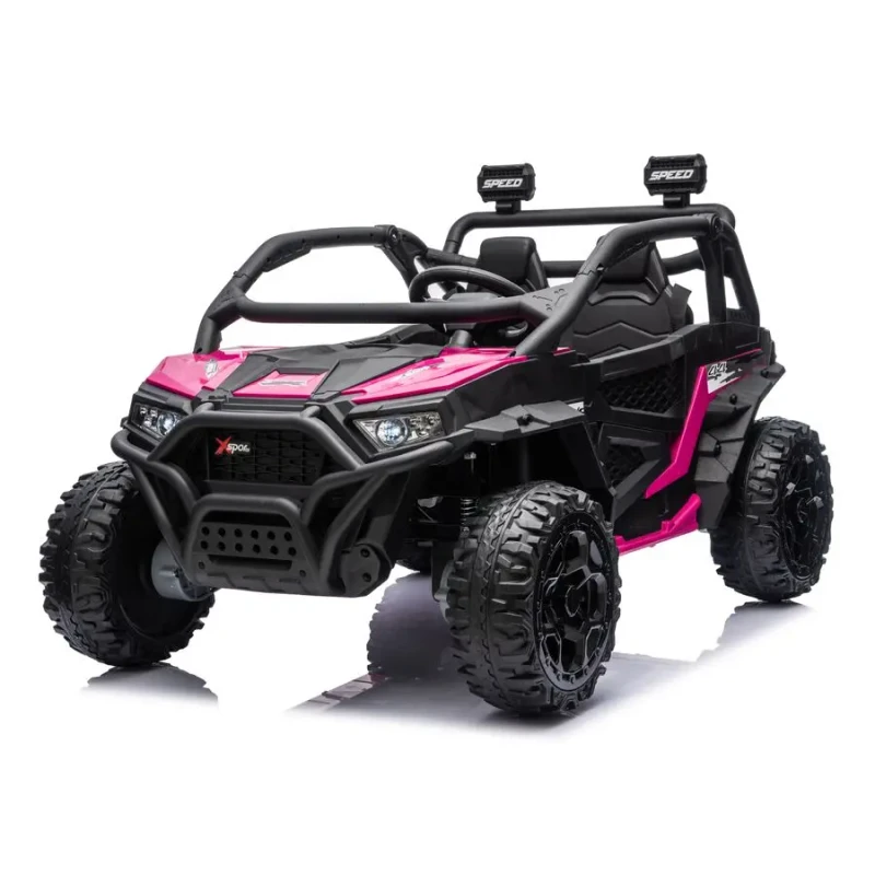24V Electric Ride On Car Battery Powered Remote Control 2 Seater for Kids for Ages 2-4 Made of Plastic 4 Wheels
