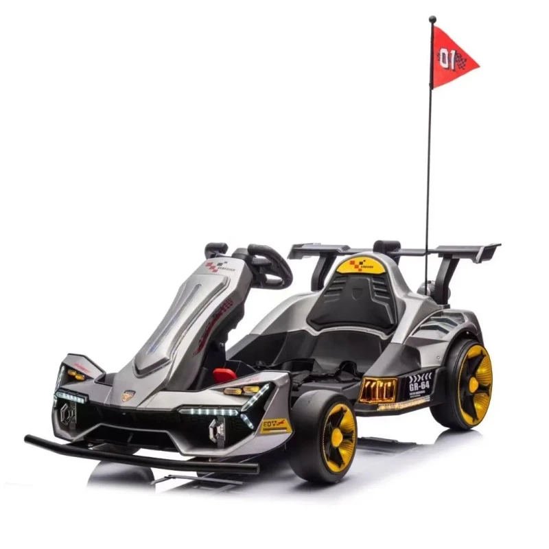 24V Four wheel Red White Electric Kids Car Go Kart With Factory Price Carros Electric Kids Electric