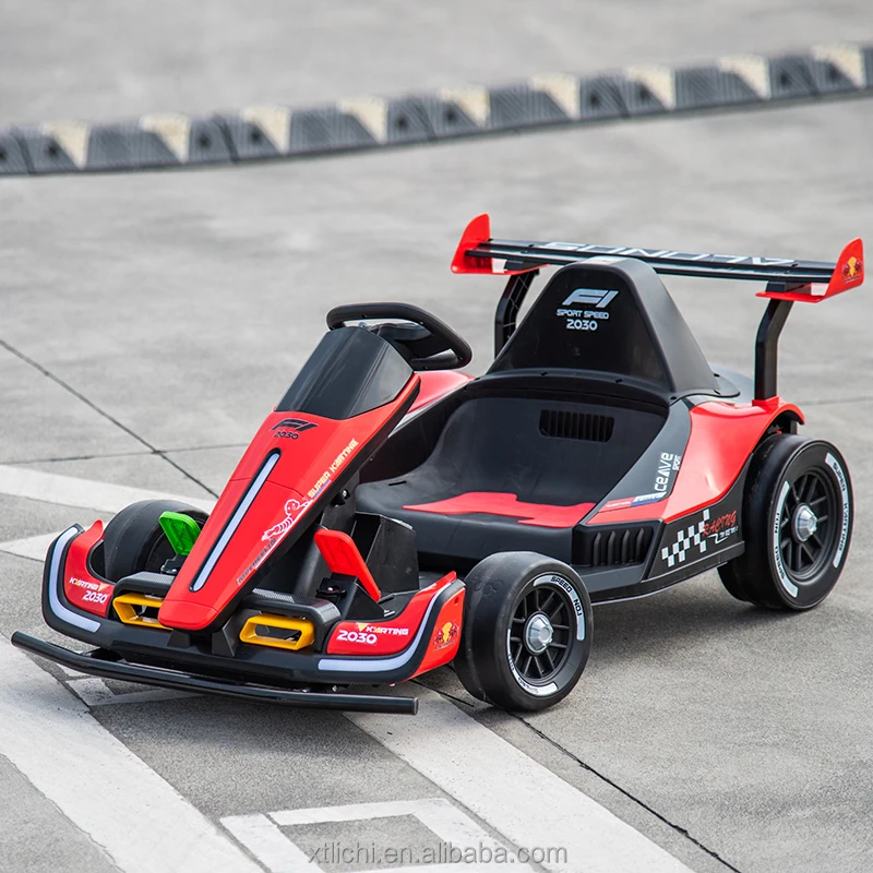 24V Kids Electric Go Kart with Parent Remote Control Drift Car for Children Outdoor Battery Powered Ride on Toy Car