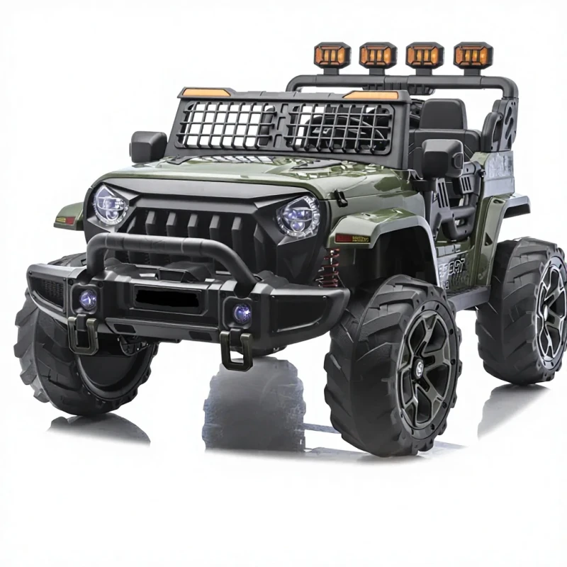 24V Ride on Toy Car for Kids Off road Remote Control 4 Seater Electric Car for Ages 3 8 Years