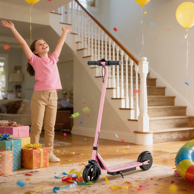 250W Children Electric Scooter 6.5 Inch Solid Tire Folding E Scooter Fast Charging 3H USA UK Germany Stock Available