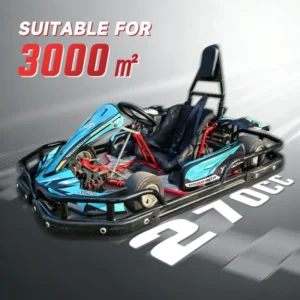 270CC Petrol Go Kart High Performance Commercial Gas 4 Stroke Gocart Adult Teen Single Seat Rear Chain Drive Gasoline 70KM/H