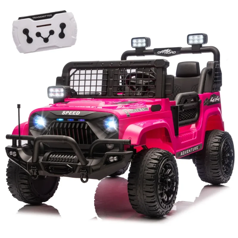 2WD Electric Scooter Two-seater Ride On Car LED lights USB/MP3 Charging Battery Indicator Electric Toy Car for 3+