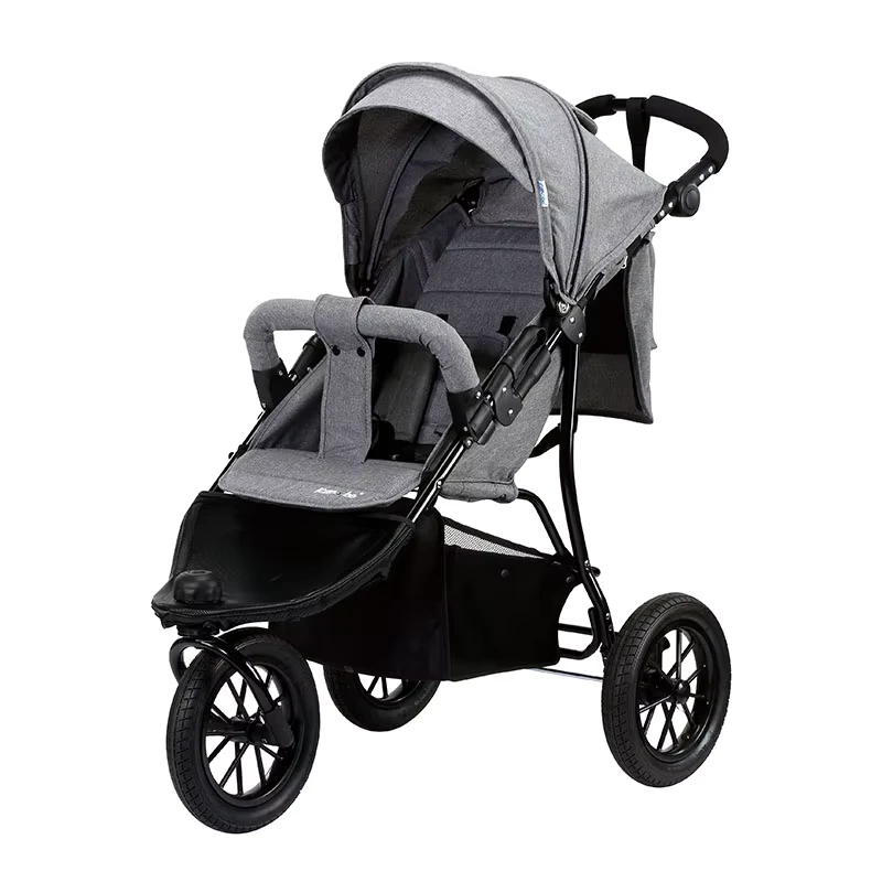 3 1 Luxury Linen Jogger Baby Strollers One-key Folding Stainless Steel Frame 22kg Capacity. 3-Wheel Bicycle 3-Wheel Car Seat for