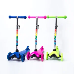 3-Wheel Aluminum Frame Height Adjustable PU Flashing Wheels Kick Child Scooter