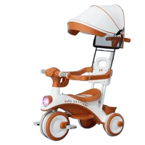 3 Wheel Bicycle Toys Baby Walk Light Music Small Tricycle for Children Push handle Is Removable