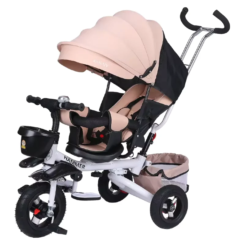 3 Wheel Children Ride on Toy Trike Baby Tricycle for Kids Baby Tricycle with Parents