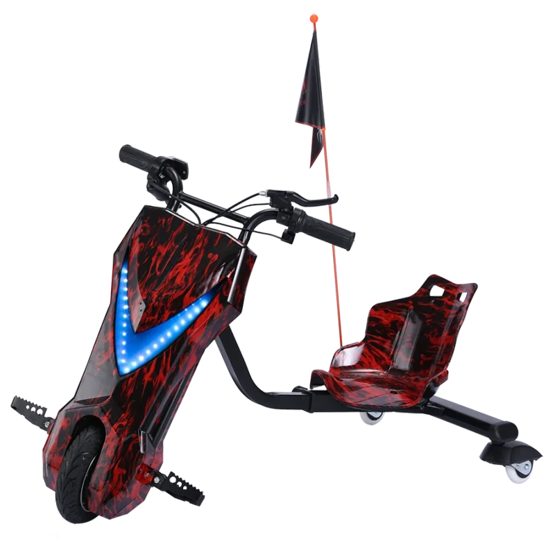 3 Wheel Electric Racing Go Karts for Kids Safe Drift Tricycle Outdoor Toy Similar Electric Cart Made Durable Rubber