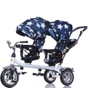 3 Wheel Kids Double Seat Tricycle Double Seat Children Tri Cycles Kids Tricycle