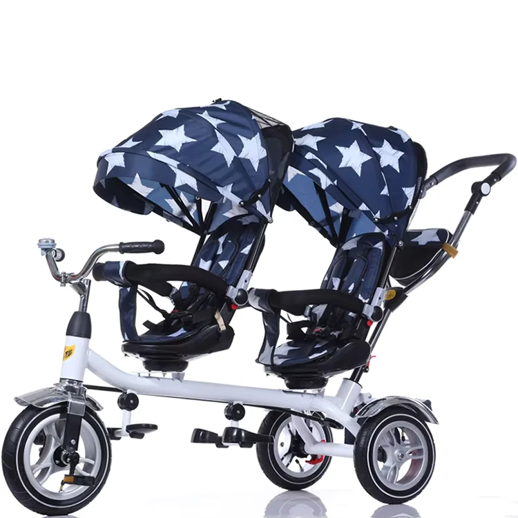 3 Wheel Kids Double Seat Tricycle Double Seat Children Tri Cycles Kids Tricycle